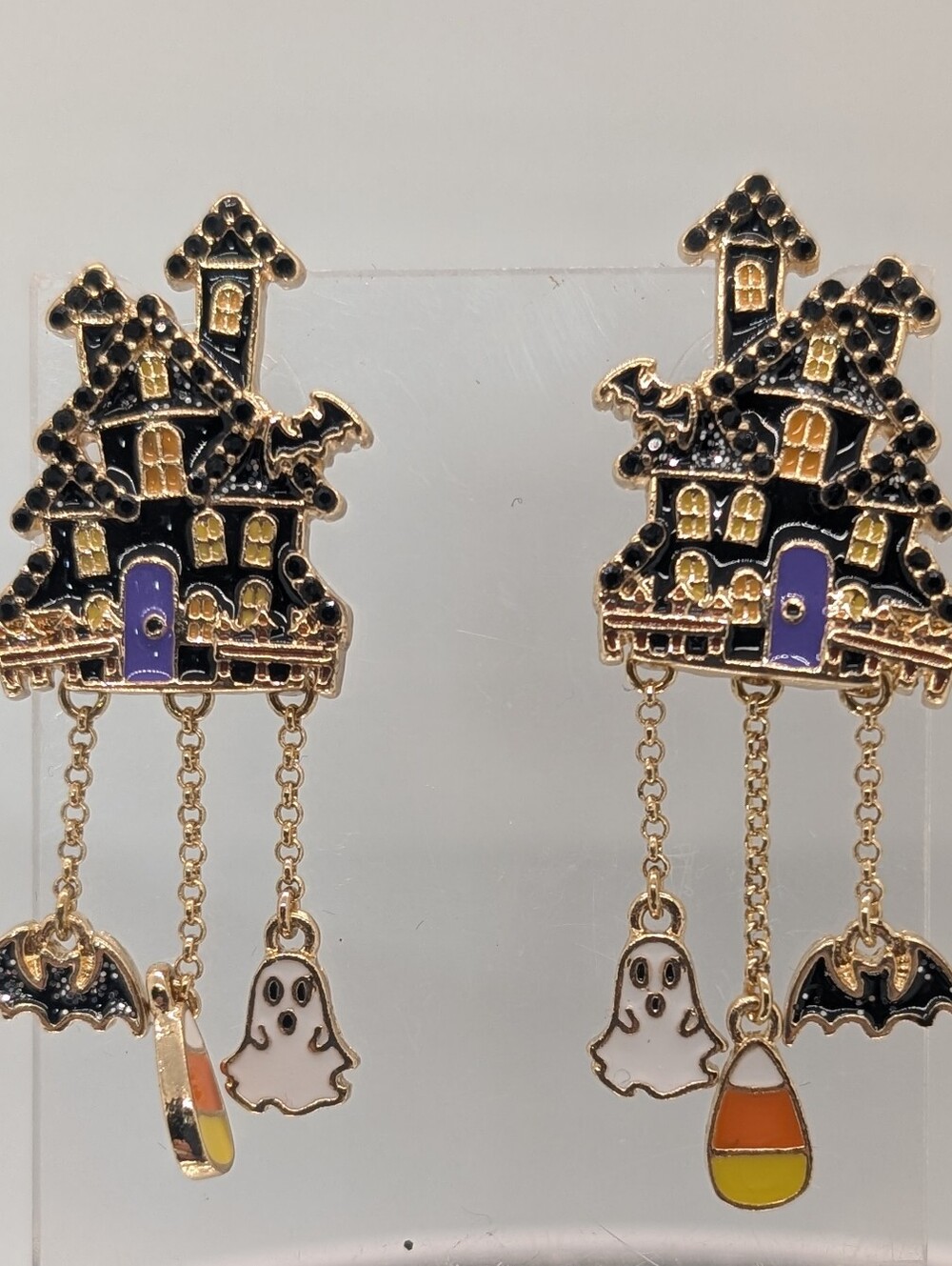 NWOT Baublebar Haunted House Earrings